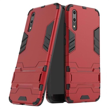 Huawei P20 Armor Hybrid Case with Stand - Red