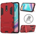 Armor Series OnePlus 6T Hybrid Case with Stand - Red