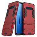 Armor Series Samsung Galaxy S10 Hybrid Case with Stand - Red