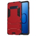 Armor Series Samsung Galaxy S10 Hybrid Case with Stand - Red