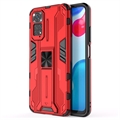 Xiaomi Redmi Note 11/11S Armor Series Hybrid Case with Kickstand - Red