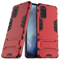 Armor Series Samsung Galaxy S20 Hybrid Case with Stand - Red
