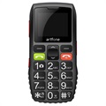 Artfone C1 Senior Phone with SOS - Dual SIM - Black / Grey