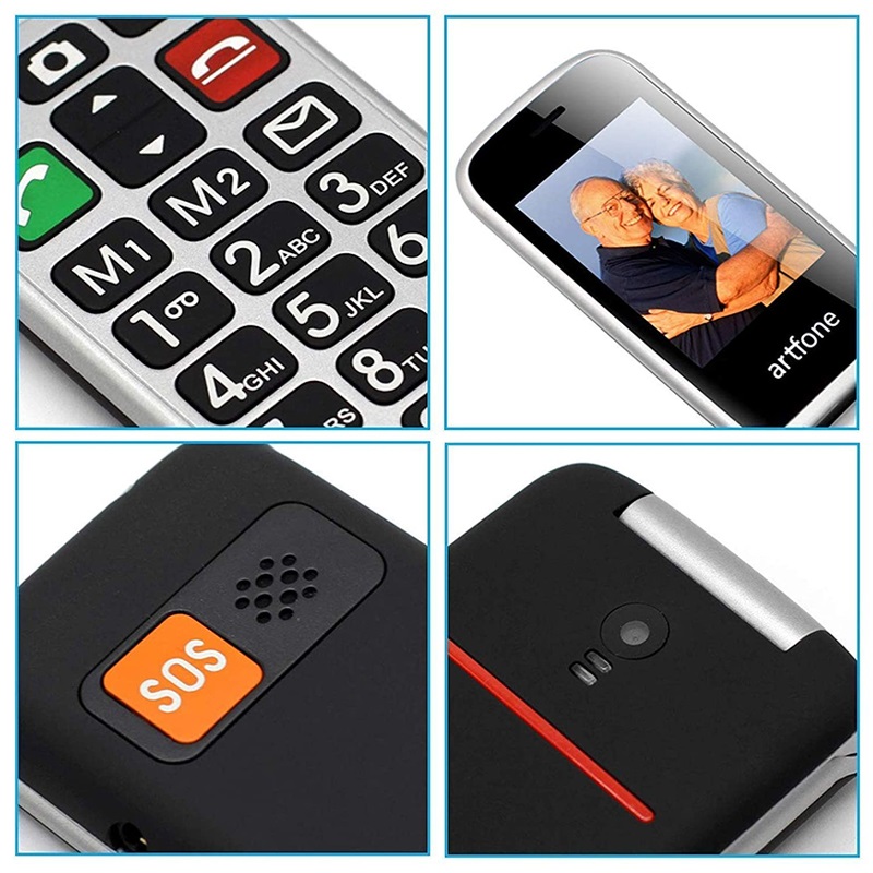 Artfone Cf241a Senior Flip Phone