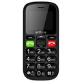 Artfone CS181 Senior Phone - Dual SIM, SOS - Black