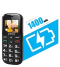 Artfone CS182 Senior Phone - Dual SIM, SOS - Black