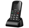 Artfone CS182 Senior Phone - Dual SIM, SOS - Black