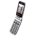 Artfone G6 Senior Flip Phone - 3G, Dual display, SOS - Grey