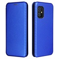Asus Zenfone 8 Flip Case - Carbon Fiber - Blue
