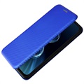 Asus Zenfone 8 Flip Case - Carbon Fiber - Blue