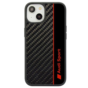 iPhone 14 Audi Carbon Fiber Stripe Case - Black