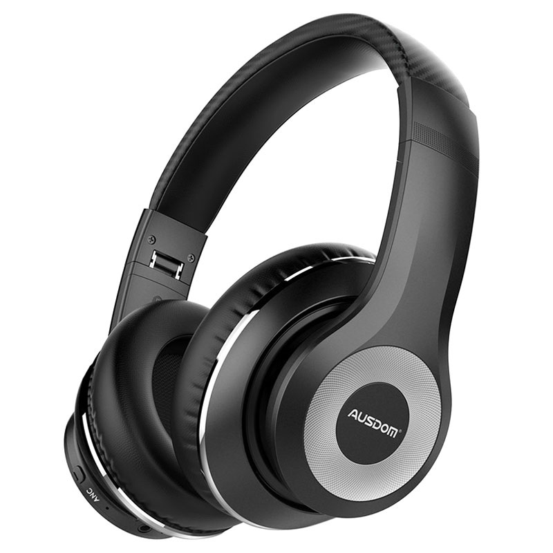 Headphones and speakers | Ausdom wireless over-ear headphones Bluetooth 5.0  ANC (active noise cancellation) black-red (ANC10) | Sklep Hurtel - Sklep  GSM, Akcesoria na tablet i telefon