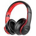 Ausdom ANC10 Active Noise Cancelling Wireless Headphones - Black / Red