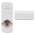 Automatic Toothpaste Dispenser with Toothbrush Holder - White