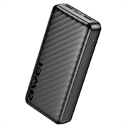 Awei P6K Pro 20000mAh Power Bank - 2xUSB-A/USB-C - Black