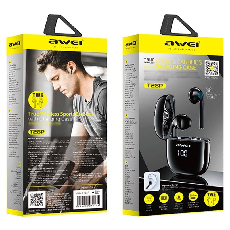 Awei T28P TWS Wireless Earphones with 