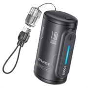 Awei WP-117 10000mAh Power Bank - 22.5W, 2xUSB-C - Black