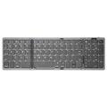 B089 Foldable Wireless Keyboard with Numbers Area - 81 Keys - Grey
