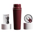 BDL-009 2-in-1 Cordless Portable Juicer / Blender - 650ml - Wine Red