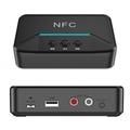 BT200 NFC Bluetooth 5.0 Audio Receiver - AUX 3.5 mm & RCA Adapter - Black