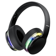 BWOO RGB Over-Ear Wireless Headphones with ANC - Black