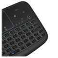 Backlit Wireless Keyboard / Touchpad for Smart TV A36 - Black