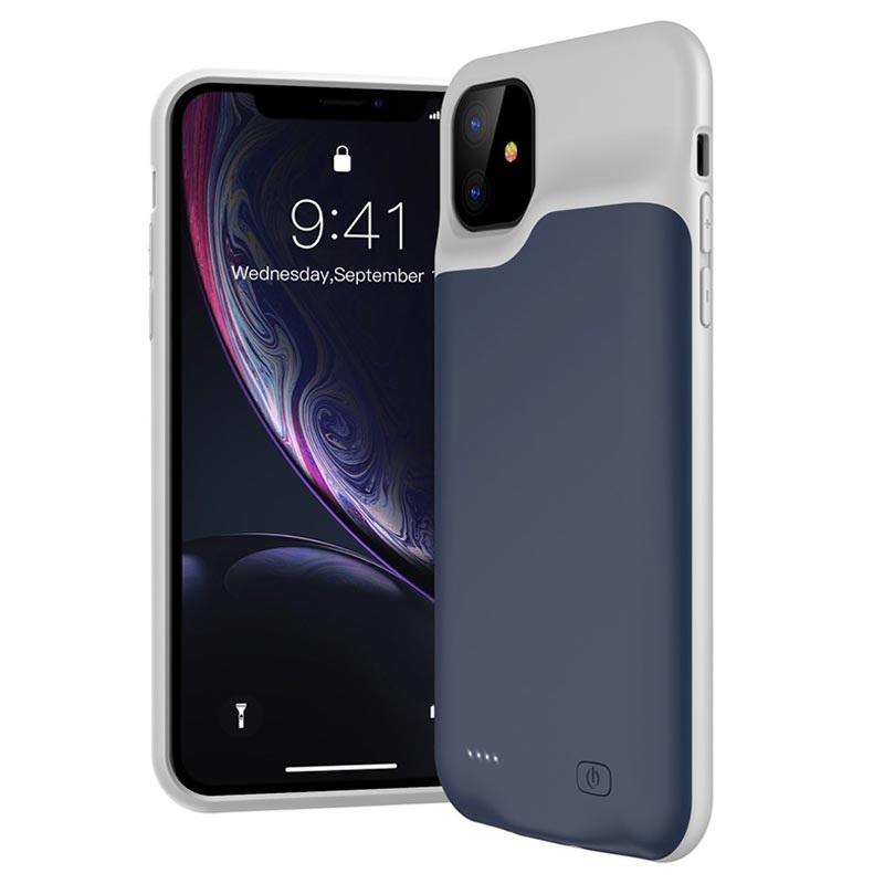 iPhone 11 Backup Battery Case 6000mAh Dark Blue / Grey