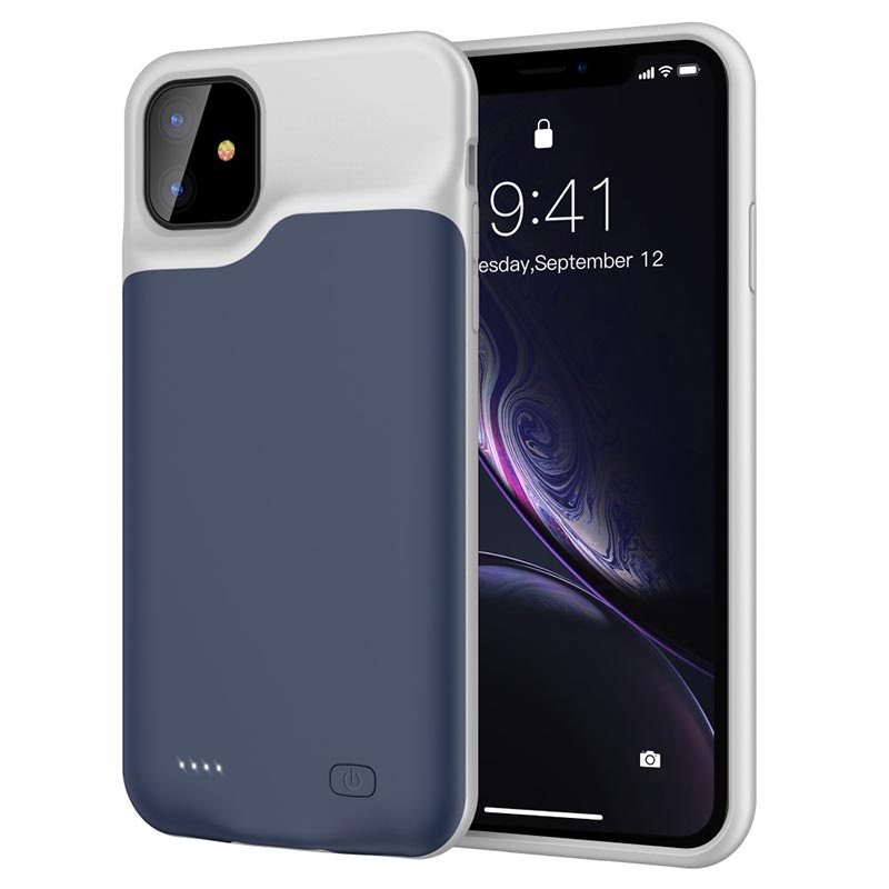 iPhone 11 Backup Battery Case 6000mAh Dark Blue / Grey