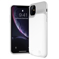 iPhone 11 Backup Battery Case - 6000mAh - White / Grey