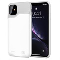 iPhone 11 Backup Battery Case - 6000mAh - White / Grey