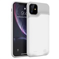 iPhone 11 Backup Battery Case - 6000mAh - White / Grey