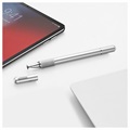 Baseus 2-in-1 Capacitive Touchscreen Stylus & Ballpoint Pen - Silver