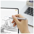 Baseus 2-in-1 Capacitive Touchscreen Stylus & Ballpoint Pen - Silver