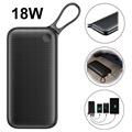 Baseus 20000mAh USB-C PD Power Bank - 18W - Black
