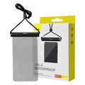 Baseus AquaGlide BS-PC030 Waterproof Phone Case - IPX8 - 7.2" - Black / Transparent