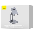 Baseus Biaxial Foldable Desktop Stand for Smartphone - Grey