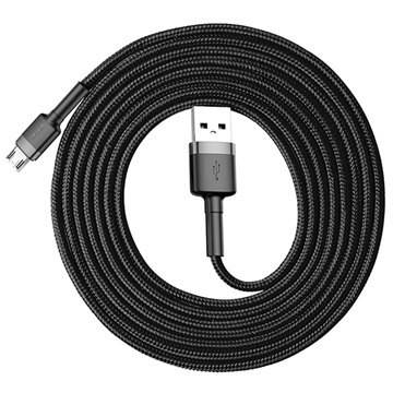 Baseus Cafule MicroUSB Cable CAMKLF-CG1 - 2m - Grey / Black