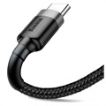 Baseus Cafule USB 2.0 / Type-C Cable CATKLF-AG1 - 0.5m - Black / Grey