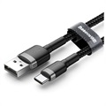 Baseus Cafule USB 2.0 / Type-C Cable CATKLF-CG1 - 2m - Black / Grey