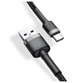 Baseus Cafule USB 2.0 / Type-C Cable CATKLF-CG1 - 2m - Black / Grey