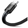 Baseus Cafule USB 2.0 / Type-C Cable CATKLF-CG1 - 2m - Black / Grey