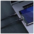 Baseus Cafule Type-C / Type-C Cable CATKLF-HG1 - 2m - Black / Grey