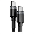 Baseus Cafule USB-C Cable - 2m - Grey / Black