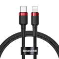 Baseus Cafule USB-C to Lightning Cable - 20W, 1m - Black / Red