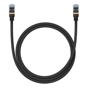 Baseus Cat 7 Braided Network Cable - 1m, 10Gbps - Black