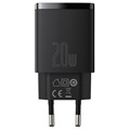 Baseus Compact Wall Charger 20W - USB-C PD3.0, USB QC3.0