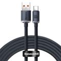 Baseus Crystal Shine USB-A / USB-C Cable - 1.2m, 100W (Open Box - Bulk Satisfactory) - Black