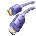 Baseus Crystal Shine USB-C / Lightning Cable CAJY000205 - 1.2m - Purple