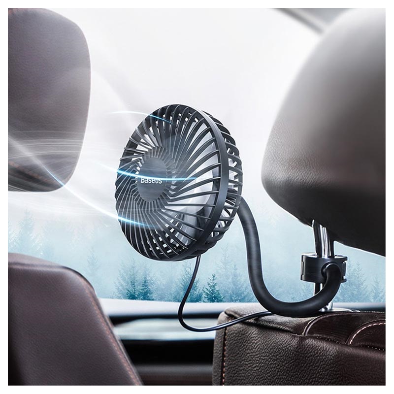 Baseus Departure Car Fan for Back Seat CXQC-B03 - Black