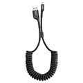 Baseus Fish Eye Spring Lightning Cable - 1m - Black